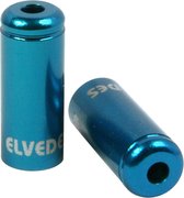 Elvedes kabelhoedje 5mm aluminium blauw(10x)