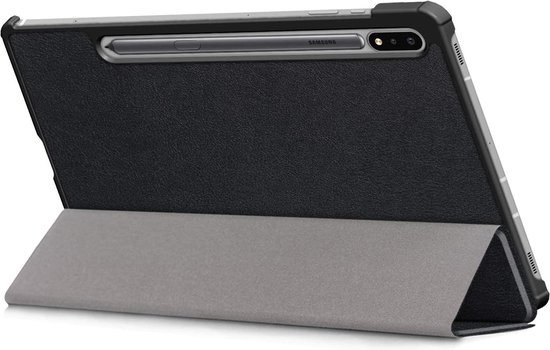 Samsung Tab S8 Plus Cover Book Case Smart Cover Zwart - Samsung Galaxy Tab S8 Plus Cover - Samsung Tab S7 FE Cover Bookcase - Tab S7 Plus Cover Trifold Cover - Tablet Cover 12,4"