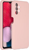 Accezz Hoesje Geschikt voor Samsung Galaxy A13 (4G) Hoesje Siliconen - Accezz Liquid Silicone Backcover - Roze