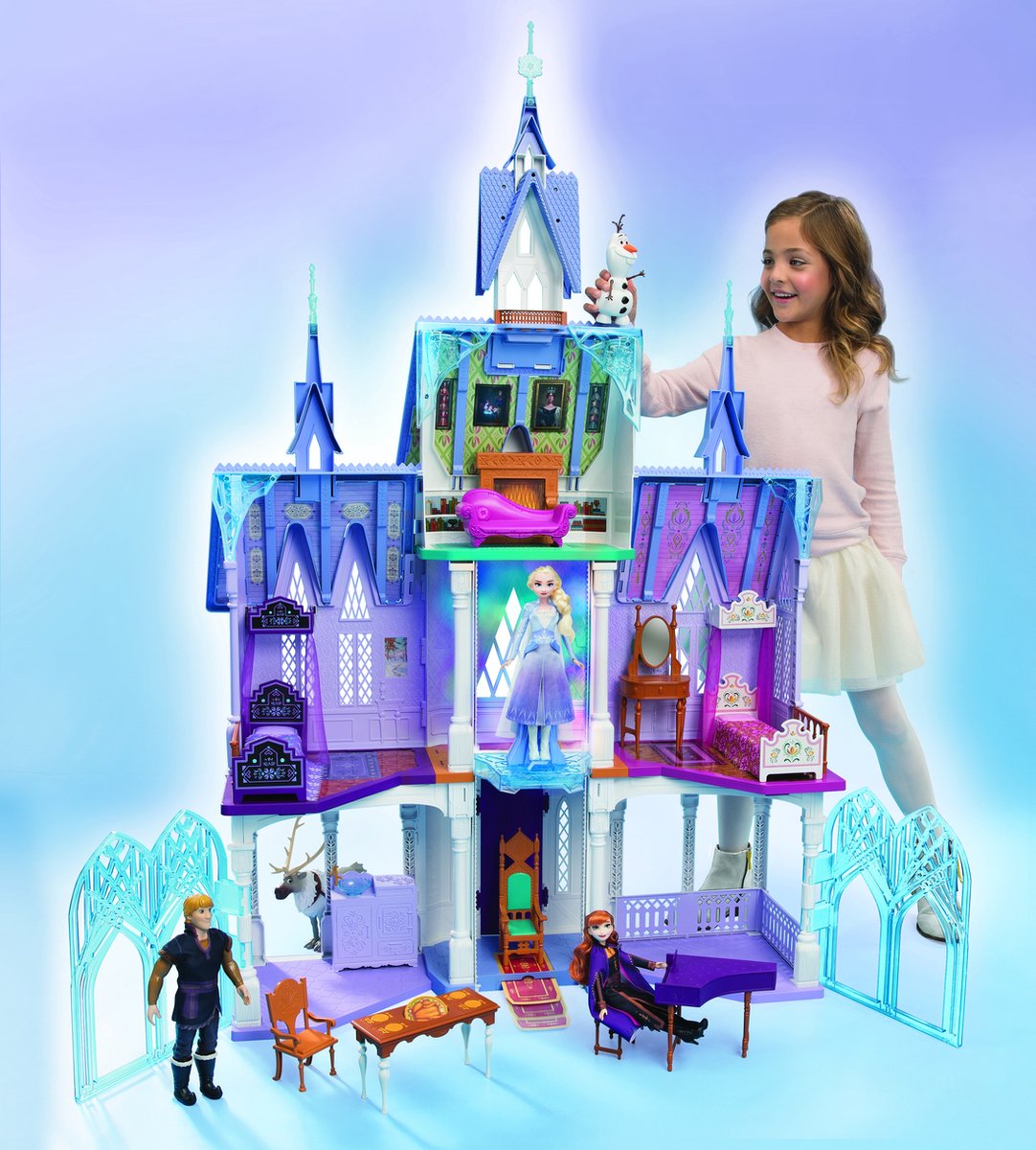 kanaal hamer Kleuterschool Frozen 2 Arendelle Kasteel Deluxe - Speelfigurenset | bol.com