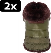 2x - HONDENJAS OAK GROEN 20CM