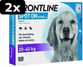 2x - FRONTLINE HOND SPOT ON L 4 P