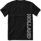 Nederland - Wit - T-Shirt Heren / Dames  - Nederland / Holland / Koningsdag Souvenirs Cadeau Shirt - grappige Spreuken, Zinnen en Teksten. Maat XXL