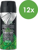 AXE Wasabi & Fresh Linen deodorant - 12 X 150 ml