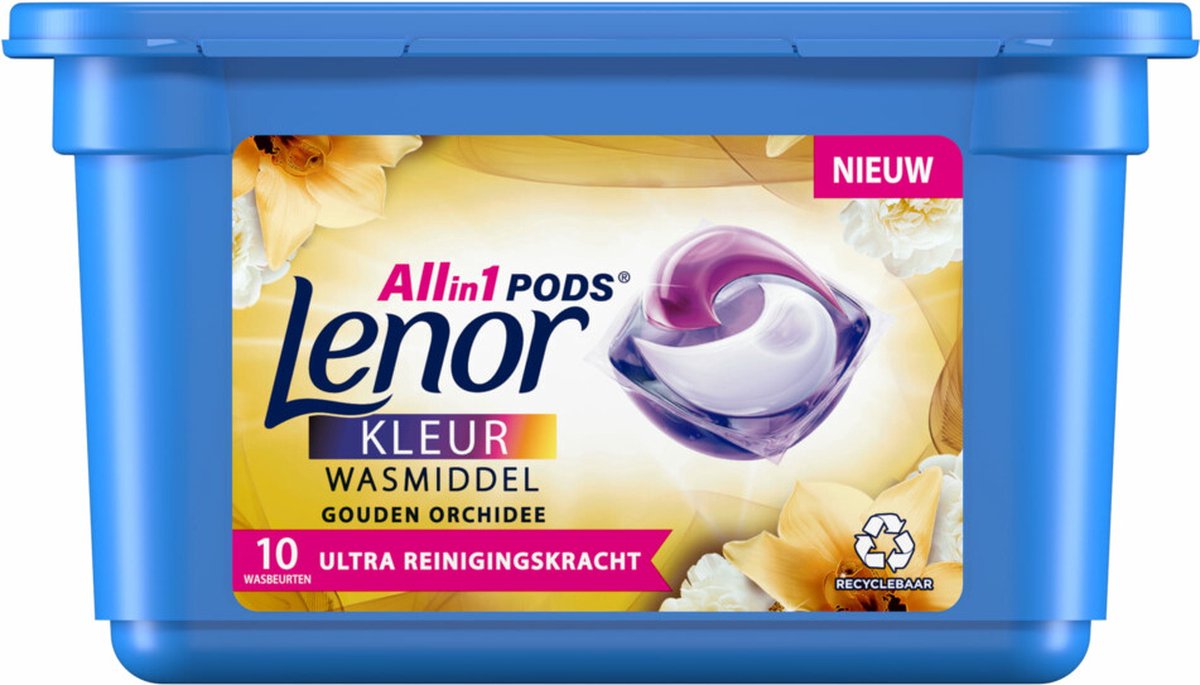 Goedkoopste Lenor Wasmiddel All-in-1 Pods Gouden Orchidee 10 stuks