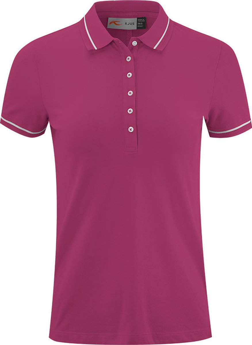 Kjus Women Sanna Polo S/S - Pomegranate - Outdoor Kleding - Fleeces en Truien - Polo's