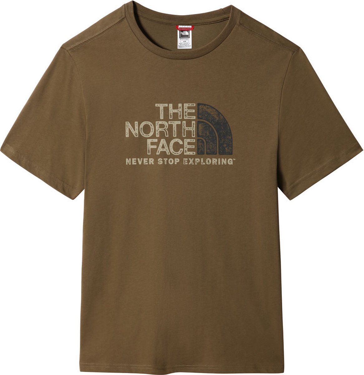 The North Face Men’s S/S Rust 2 Tee - Military olive - Outdoor Kleding - Fleeces en Truien - T-Shirt