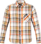 KnowledgeCotton Apparel - Overhemd Larch Multicolour - M - Heren - Regular-fit