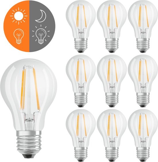 Osram Lichtsensor LED Lampen E27 voor buiten - Koel wit licht - 806 lm - 10  x... | bol