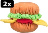 2x # PLUCHE HAMBURGER 13CM