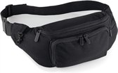 Sac bum Zwart / sac pour les adultes 37 x 15 cm - Sac de clochard noir / fanny pack pour Voyage / sur la route