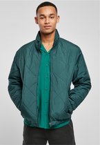 Urban Classics Jacket -L- Diamond Quilted Short Groen