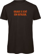 T-shirt zwart S - Oranje is echt een kutkleur - soBAD. - Oranje shirt dames - Oranje shirt heren - Koningsdag - Oranje collectie