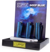 Clipper Metalen Aansteker Met Opbergdoosje Deep Blue