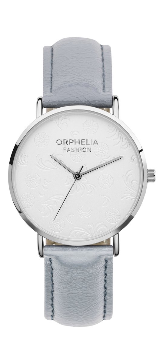 Orphelia Iconic OF711812 Horloge - Leer - Grijs - Ø 36 mm