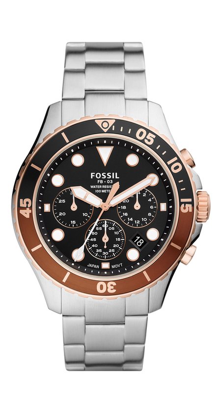 Fossil Fb - 03 FS5768 Horloge - Staal - Zilverkleurig - Ø 46 mm
