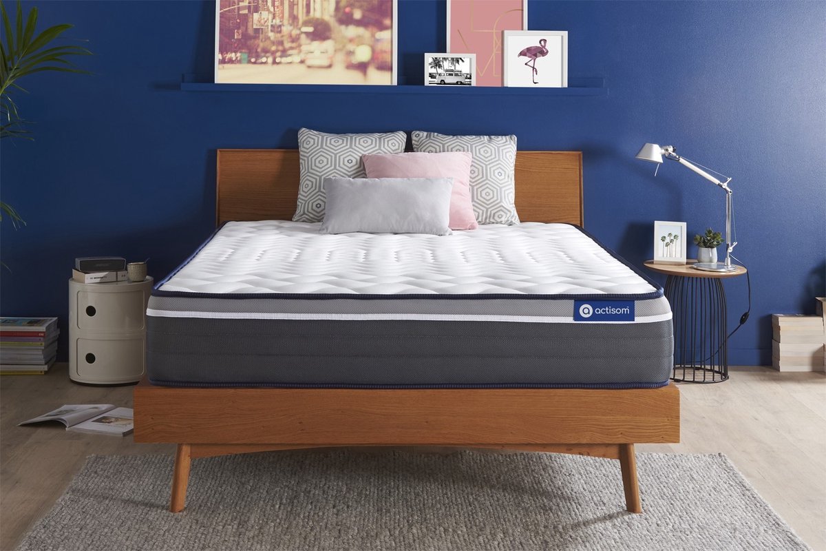 Actiflex plus matras 140x220cm , Pocketveren en traagschuim , Zeer stevig, 7 comfortzones