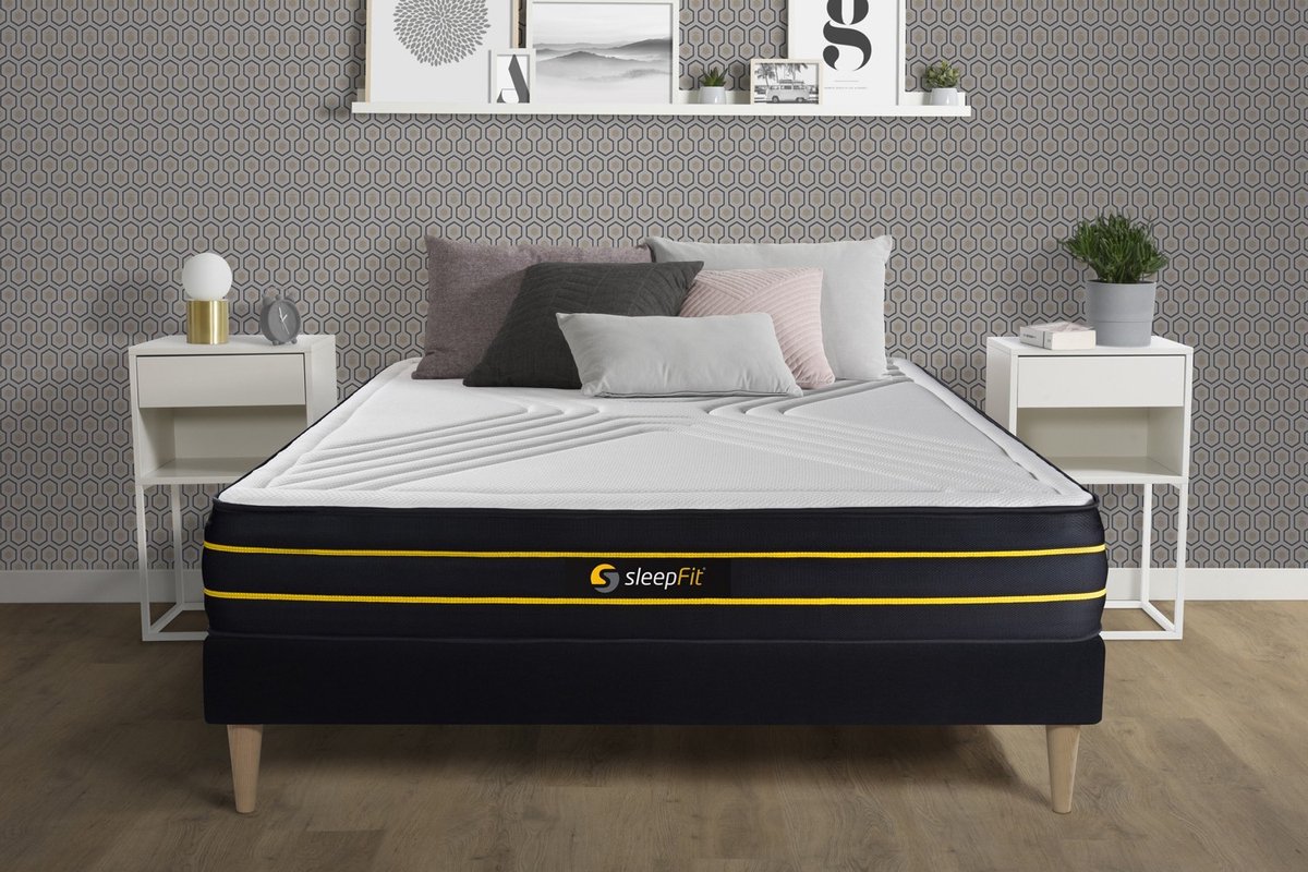 ULTRA matras 200x200cm , Traagschuim en micro pocketveren , Gebalanceerd, 7 comfortzones