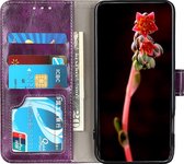 Mobigear Telefoonhoesje geschikt voor Nokia X10 Hoesje | Mobigear Basic Bookcase Portemonnee | Pasjeshouder voor 3 Pasjes | Telefoonhoesje voor Pinpas / OV Kaart / Rijbewijs - Paars