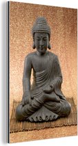 Wanddecoratie Metaal - Aluminium Schilderij Industrieel - Hindoe Boeddha standbeeld - 80x120 cm - Dibond - Foto op aluminium - Industriële muurdecoratie - Voor de woonkamer/slaapkamer