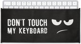kwmobile hoes geschikt voor Logitech MK540 - Beschermhoes voor toetsenbord - Keyboard cover - Don't Touch my Keyboard design