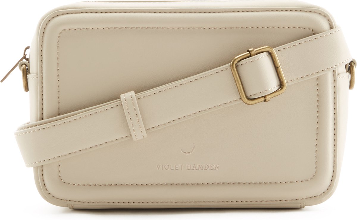 Violet Hamden Essential Bag Dames Crossbody tas Kunstleer - Beige