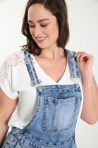 Paprika Dames Short-salopette in jeans - Sportbroek - Maat 44