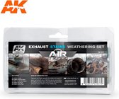 Exhaust Stains Weathering Set - AIR series - 5x35ml - AK2037