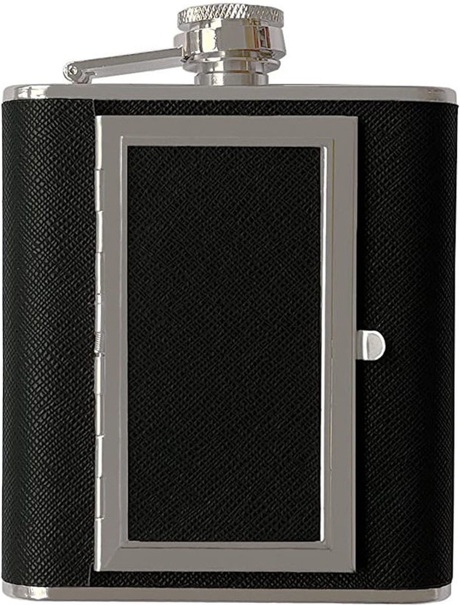 RVS platvink heupfles zakflacon klein 4oz kopen