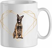 Mok Belgian Malinois 3.4| Hond| Hondenliefhebber | Cadeau| Cadeau voor hem| cadeau voor haar | Beker 31 CL