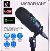 Microfoon Podcast met arm - voor pc en karaoke met standaard - Youtube - Tiktok - Spotify - Vlog en netflix