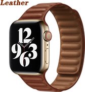 Kunstleer bandje voor Apple Watch 38-40mm PowerLocus, Bruin
