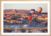 Poster Met Eiken Lijst - Cappadocië Zonsopgang Poster