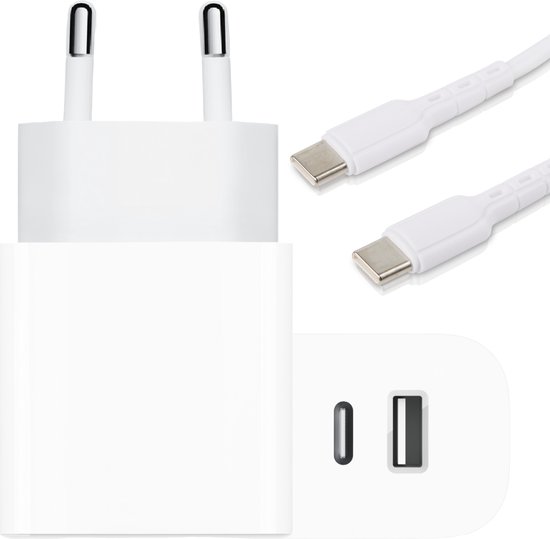 Chargeur Rapide pour Samsung, 2 Pièces 25W USB C Chargeur Compatible avec  iPhone 12 13 Pro