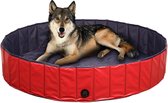 Zwembad Voor Honden - 80x20cm - Zwembadje - Hondenzwembad - Hondenbad - Voor Huisdieren & Kleine Kinderen - Kinderbad - Antislip - PVC