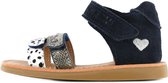 Shoesme donkerblauwe sandalen met franjes
