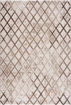 Magic Floor - Tapijt - Woonkamer - Vloerkleed Gabardin 12498 - Beige - Polyester - (150x80cm)