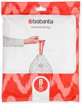 Brabantia PerfectFit Afvalzak, code B, 5L, 40st