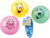 Outdoor fun speelbal smiley 85 gram 4 assorti