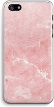 Case Company® - iPhone 5 / 5S / SE (2016) hoesje - Roze marmer - Soft Cover Telefoonhoesje - Bescherming aan alle Kanten en Schermrand