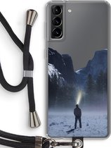 Case Company® - Samsung Galaxy S21 Plus hoesje met Koord - Wanderlust - Telefoonhoesje met Zwart Koord - Bescherming aan alle Kanten en Over de Schermrand