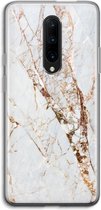 Case Company® - OnePlus 7 Pro hoesje - Goud marmer - Soft Cover Telefoonhoesje - Bescherming aan alle Kanten en Schermrand