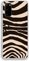 Case Company® - Samsung Galaxy S20 hoesje - Arizona Zebra - Soft Cover Telefoonhoesje - Bescherming aan alle Kanten en Schermrand