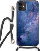 Case Company® - iPhone 11 hoesje met Koord - Nebula - Telefoonhoesje met Zwart Koord - Extra Bescherming aan alle Kanten en Over de Schermrand