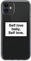 Case Company® - iPhone 11 hoesje - Self love - Soft Cover Telefoonhoesje - Bescherming aan alle Kanten en Schermrand