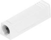 TIP-ON adapterplaat, versie kort recht , zijdewit
