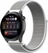 Nylon Smartwatch bandje - Geschikt voor  Huawei Watch 3 - Pro nylon band - zeeschelp - Strap-it Horlogeband / Polsband / Armband