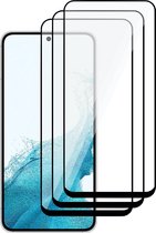 Screenprotector geschikt voor Samsung Galaxy S22 - Gehard Glas Beschermglas Tempered Glass Volledig Dekkende Screen Protector - 3 Stuks