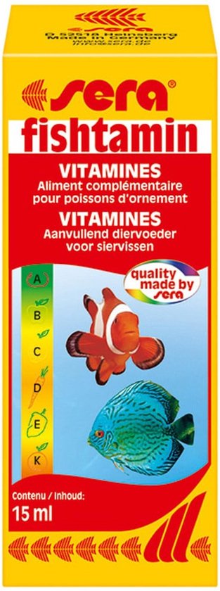 Fishtamin 15 ml - Sera Aquarium Medicijnen