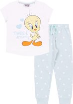 Mint-witte pyjama voor meisjes - Tweety LOONEY TUNES / 110-116 cm